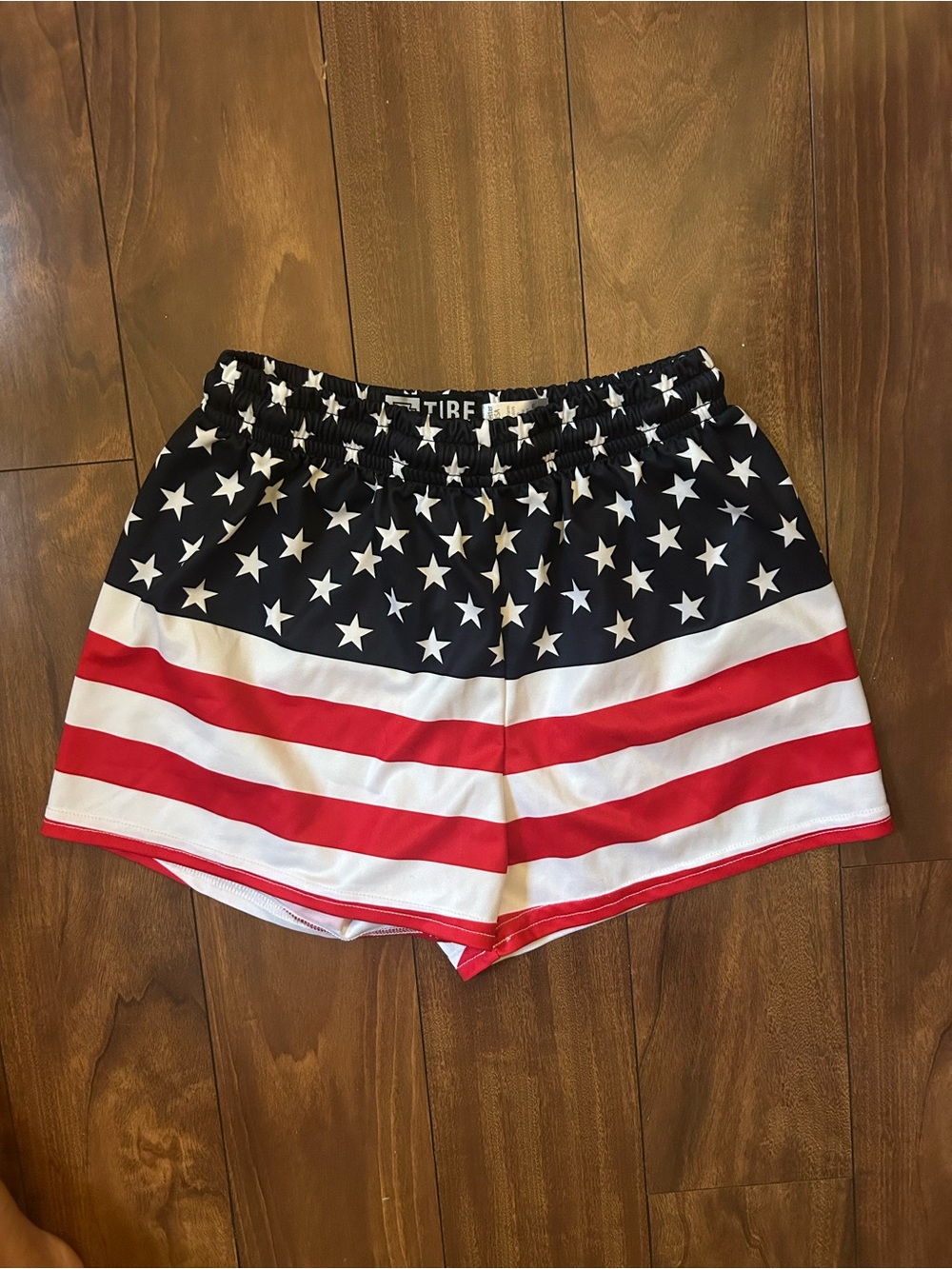 Patriotic Star & Stripe Women's Shorts - Red, White & Blue (size small)